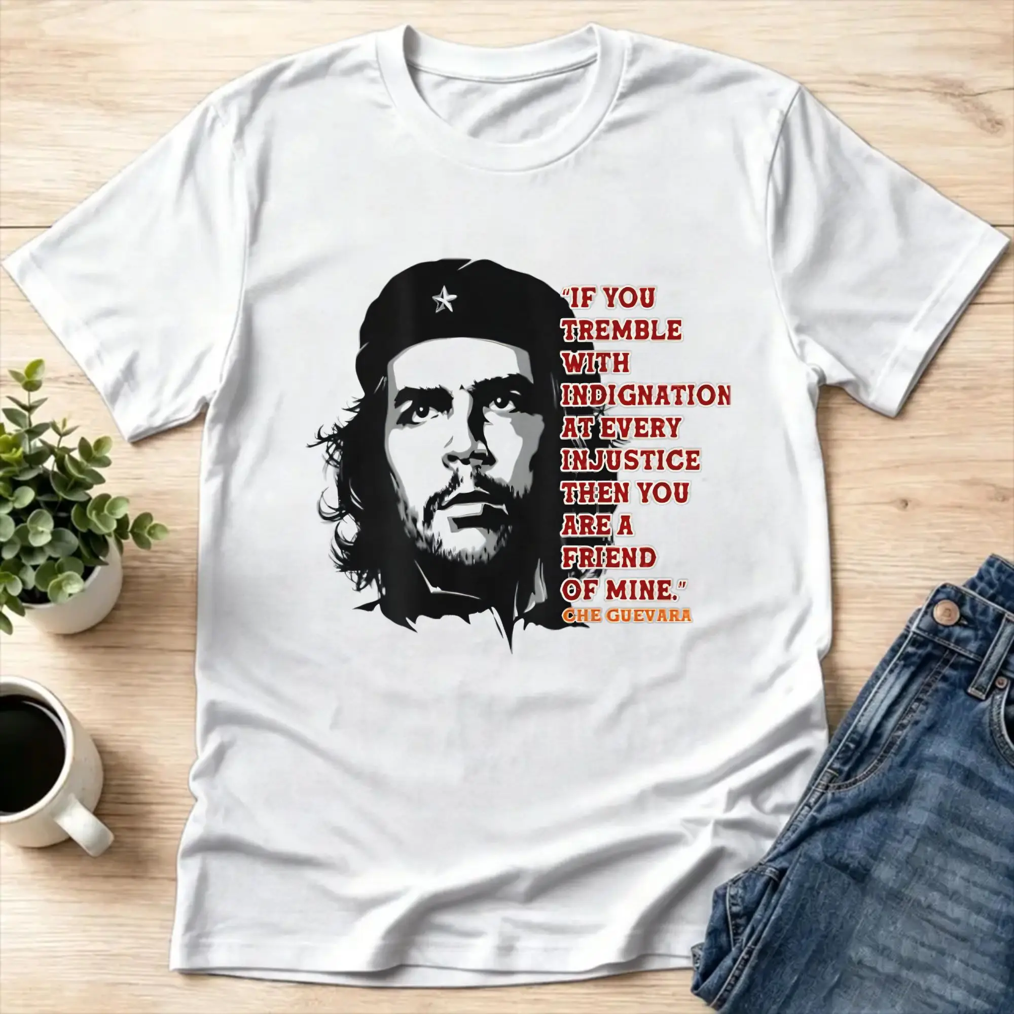 Political Leader Legendary Rebel Activist Che Guevara Men T Shirts  Funny Tees Short Sleeve Crew Neck T-Shirt Cotton Clothing