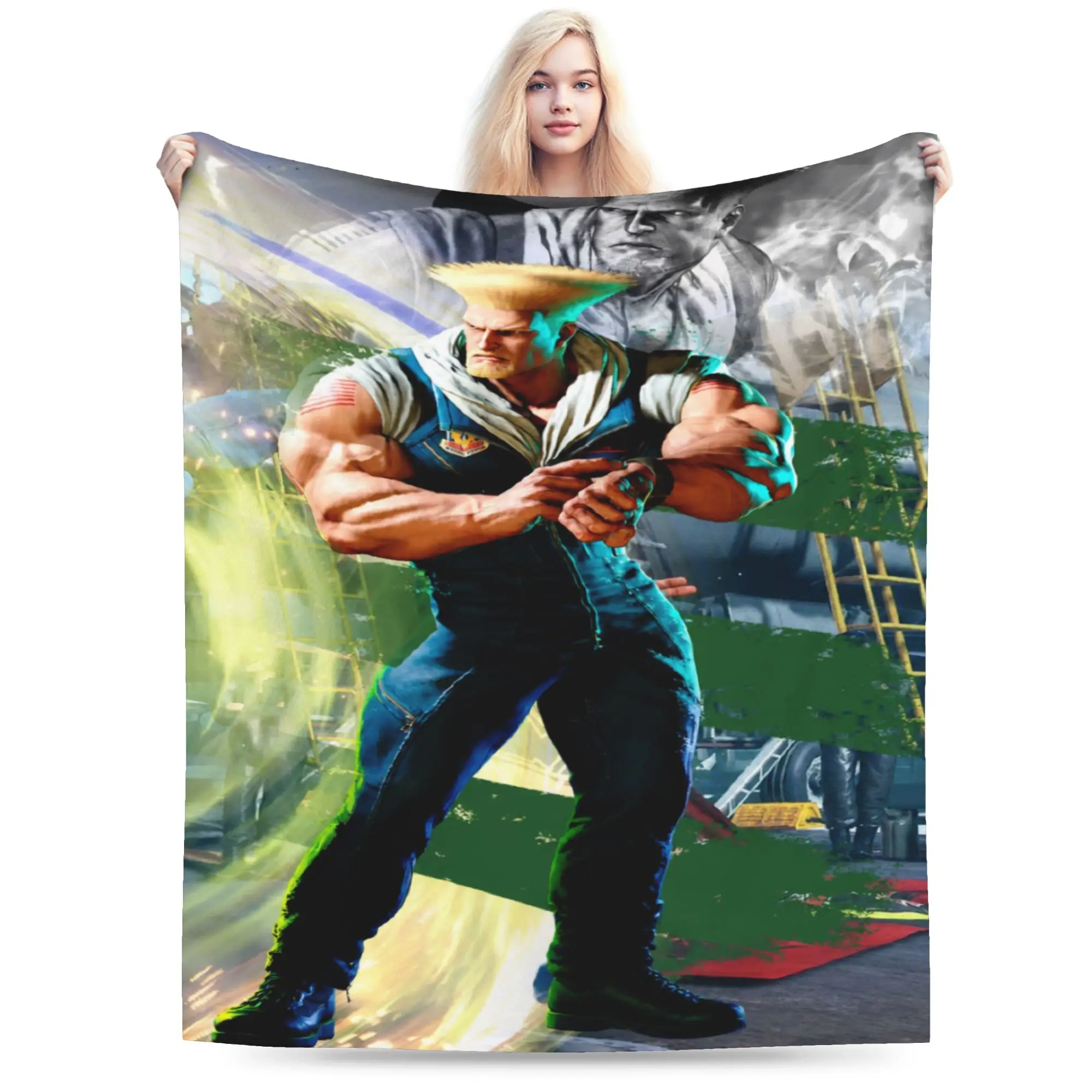 Streets Fighters Blanket Ultra Soft  Throw Blankets for Bed 50x60 Inch Multi-size Plush Thin Quilt