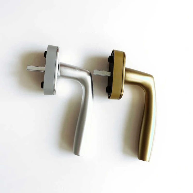 Broken Bridge Aluminum Alloy Casement Window Handle Square Axis Shift fork Handle Window Screen Integrated Door Window Handle