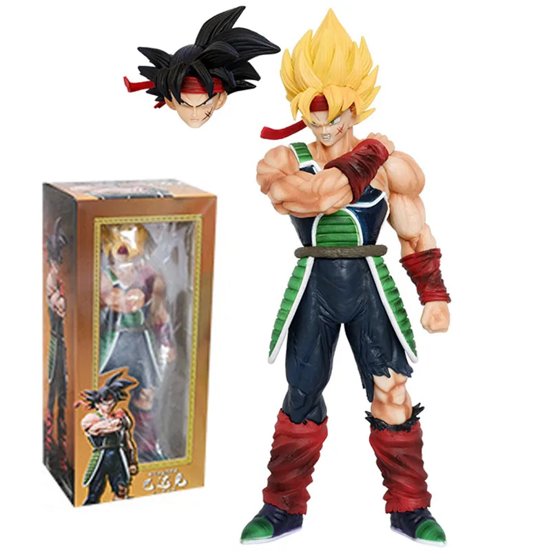 Anime Dragon Ball Z Burdock Action Figure with Two Heads Toys Manga DBZ Figurine 24cm GK Statue Model Ornament Peripheral Gift