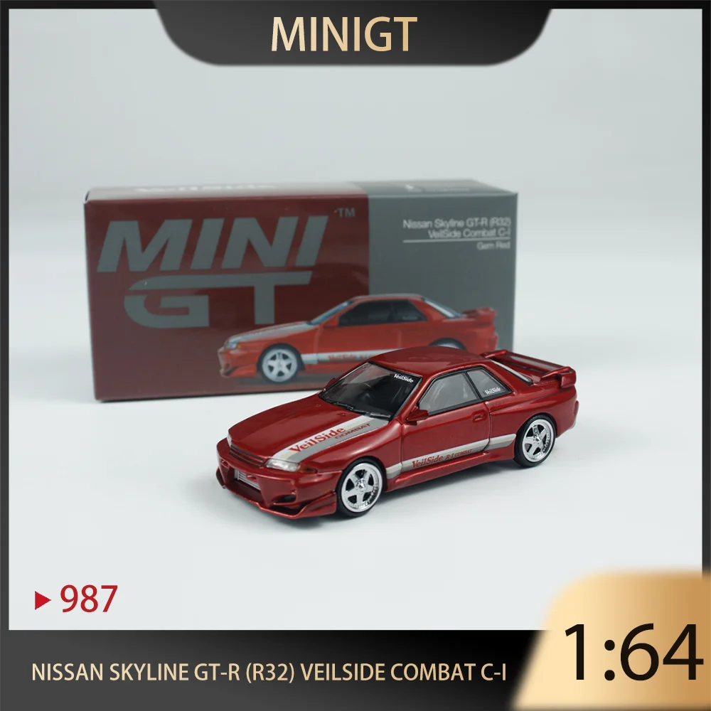 MINIGT 1:64 Nissan Skyline GT-R R32 VeilSide Combat C-I Gem Red