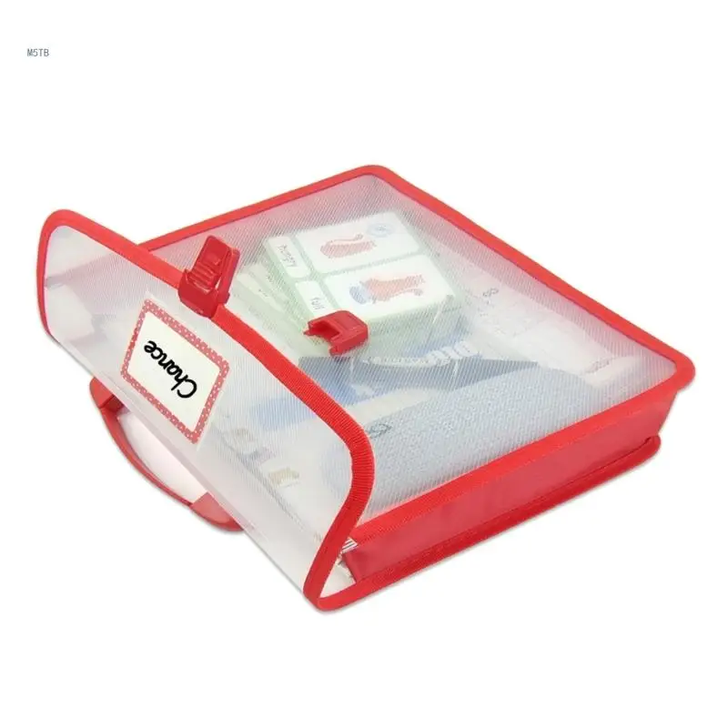 Handheld Document Bag File Bag with Clear Label Window Handheld Book Bag Dropship