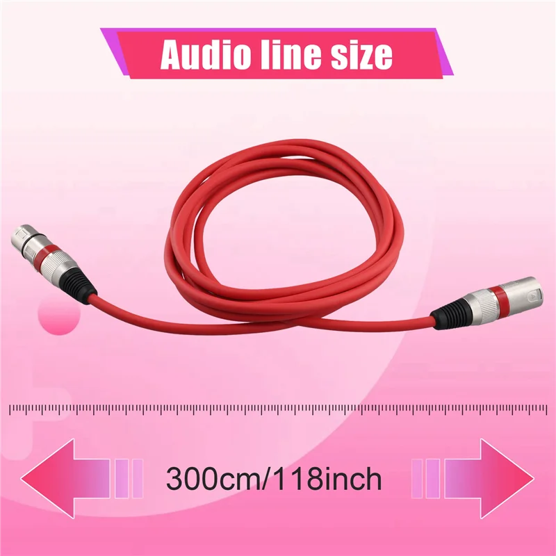Аудиокабель XLR «папа-мама» Микрофон Звуковая карта Микшер 3-жильный сбалансированный кабель DMX Кабель управления сценическим освещением