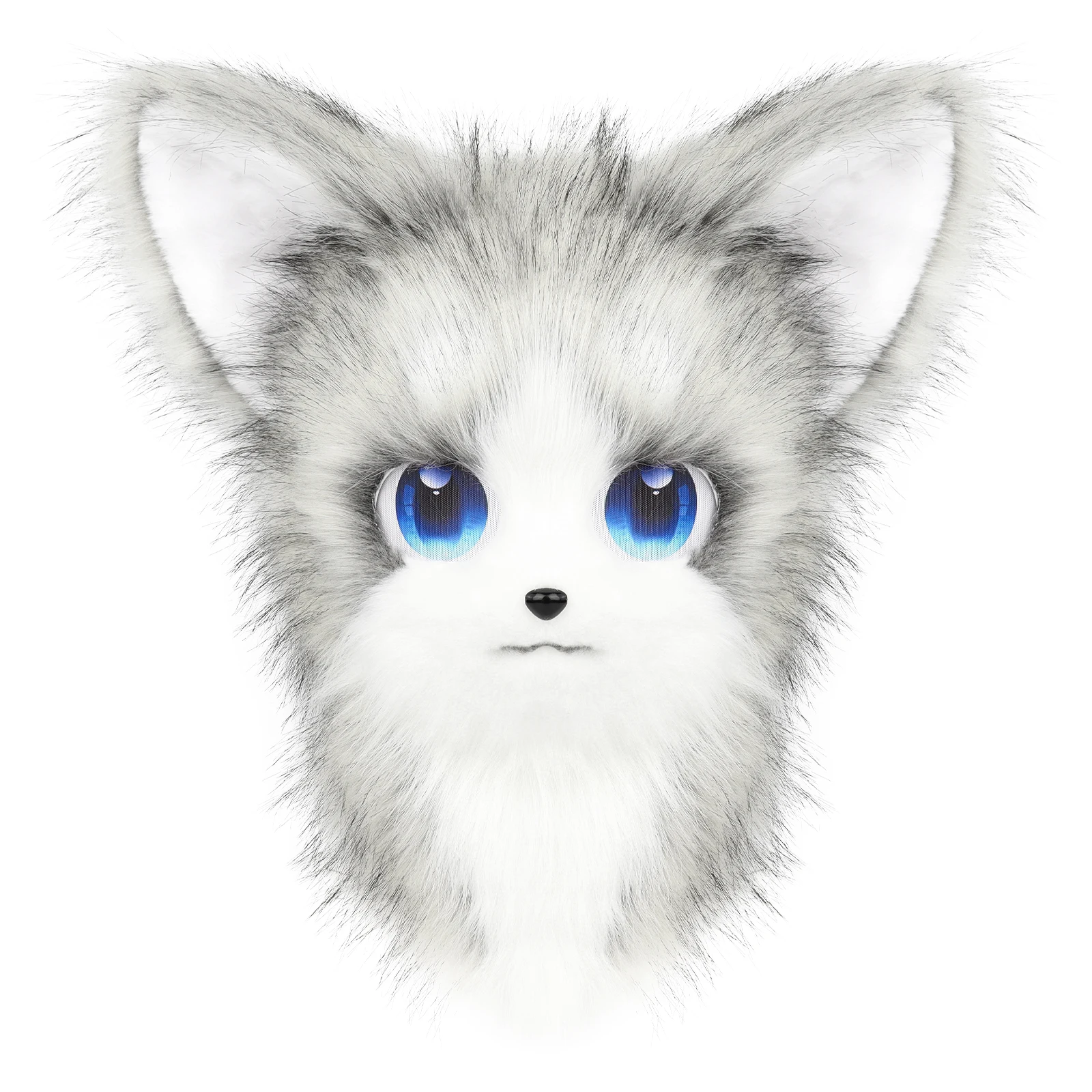 Costumade en fourrure – Tête complète d'animal chat avec grands yeux et poils longs, couvre-chef réaliste en peluche pour cosplay, théâtre, spectacle, anime, convention, fête, Halloween, femmes et Costumade en fourrure – Tête complète d'animal chat avec grands yeux et poils longs, couvre-chef réaliste en peluche pour cosplay, théâtre, spectacle, anime, convention, fête, Halloween, femmes et