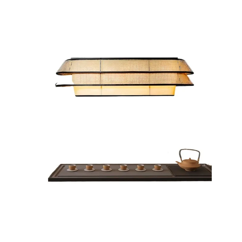 Chandelier Creative Restaurant Bar Light B & B Hotel Dining Bamboo Advanced Lighting