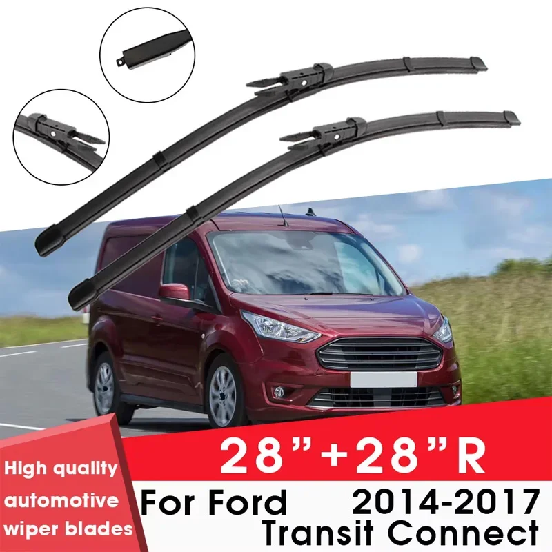 

Car Wiper Blade Blades For Ford Transit Connect 2014-2017 28"+28"R Windshield Windscreen Clean Rubber Silicon Cars Wipers