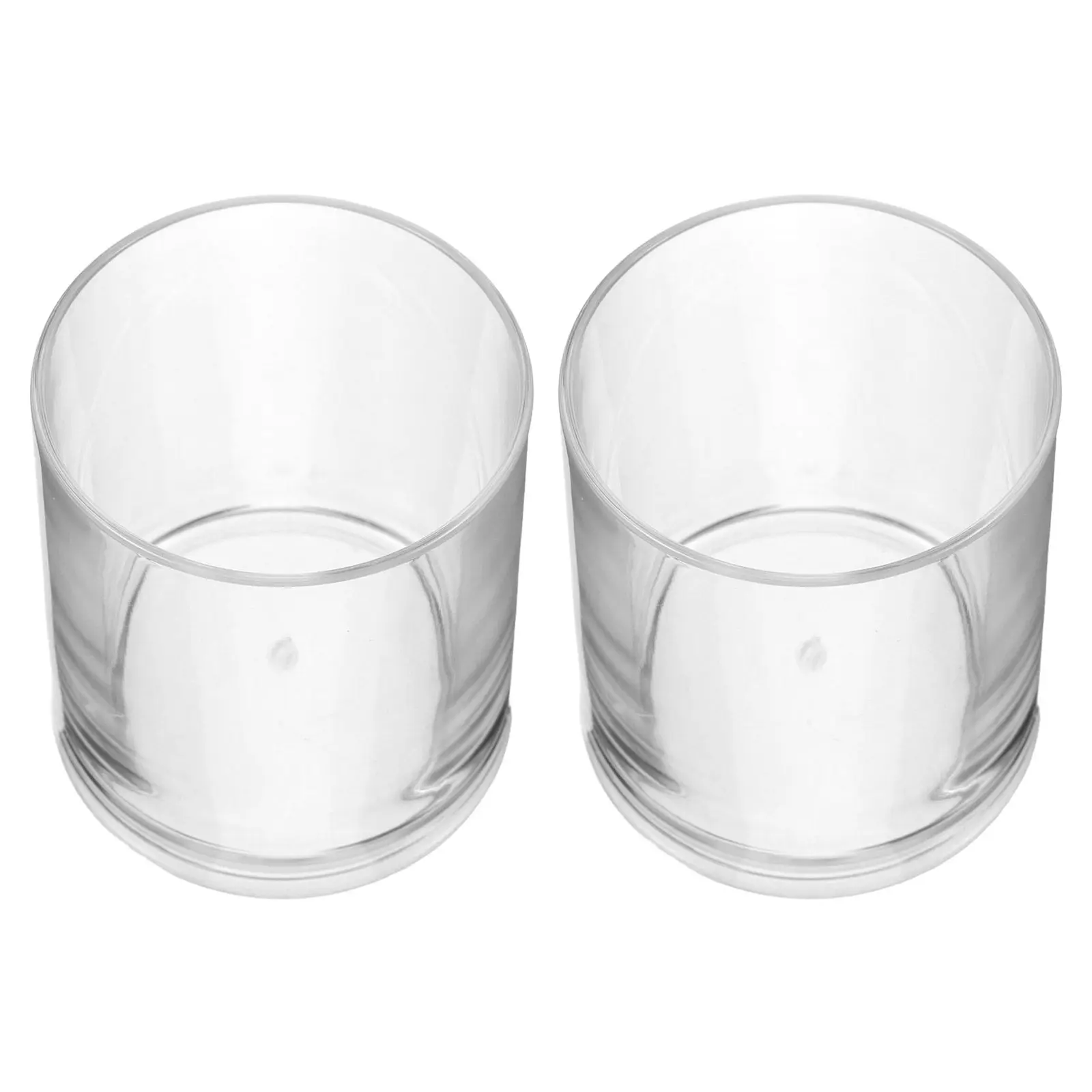 

2 шт. прозрачных акриловых стаканов, круглые, небьющиеся, многоразовые, для вечеринок, домашнего бара, воды, сока, коктейлей