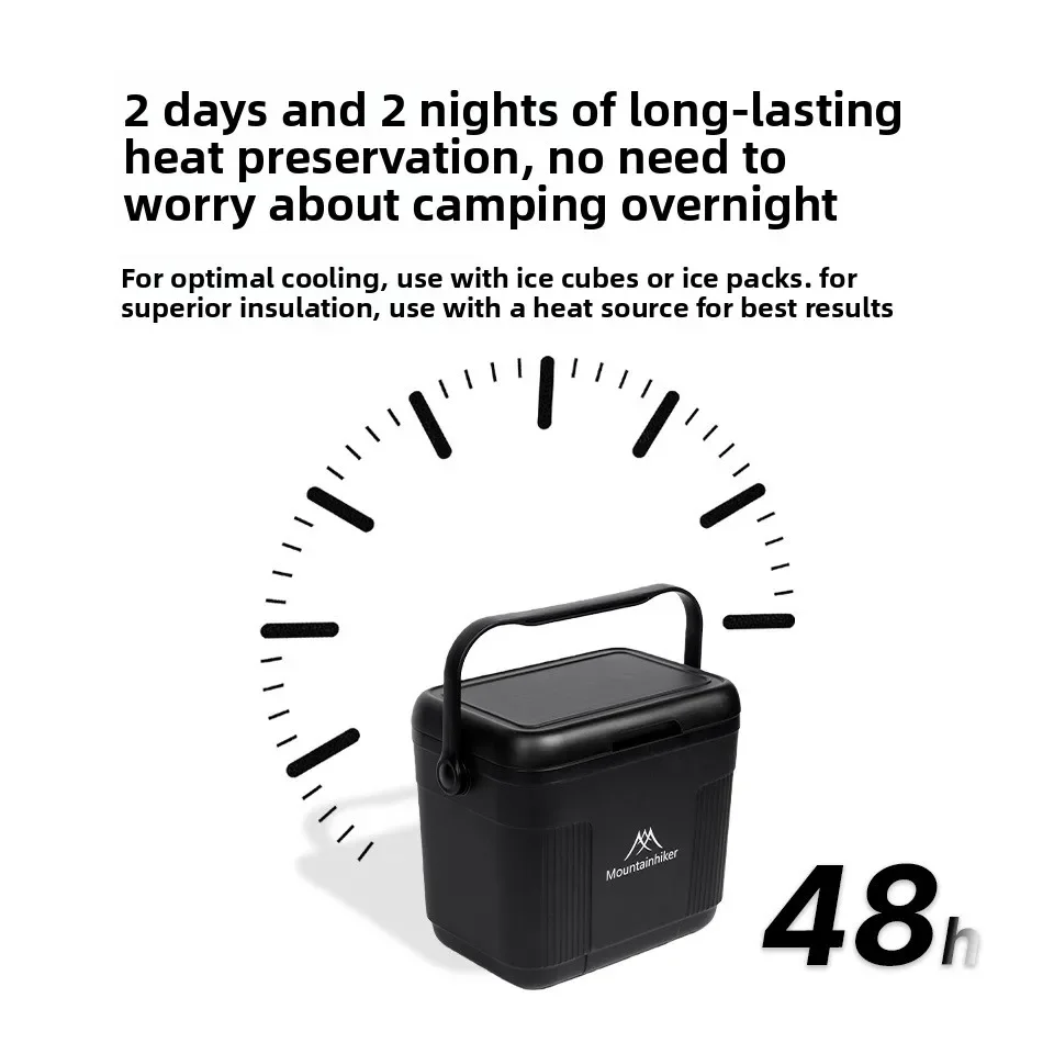 

MOUNTAINHIKER 22L Portable Black Knight Cooler Box 48H Insulated Ice Chest Outdoor Camping Car Cooler