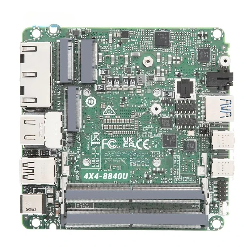 Suitable for ASRock ASRockind single board computer 4X4-8840U AMD Ry-zen dual channel DDR5 AMD Rad-eon graphics 2 LAN