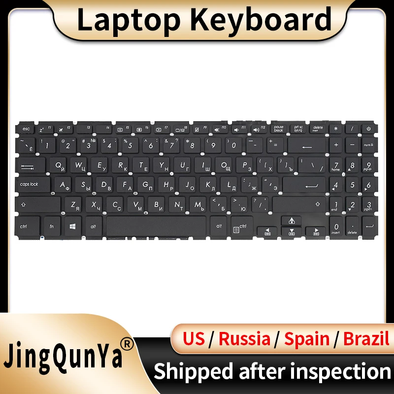 

US/SP/Spanish/RU/Russian/Brazil Laptop Keyboard For ASUS X507 X507M/MA X507UBR/UA/UB Y5000U/UB/UN/UM/UA/UR Replacement