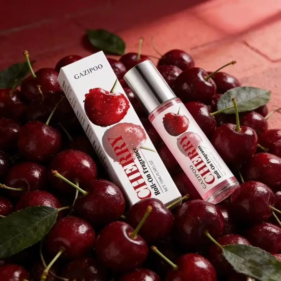 10ML Cherry Skincare Pheromone Oil - Roll-On Subtle Essential Fragrance Oil, Sweet Cherry Body Oil for Men and Women, Dating Tra