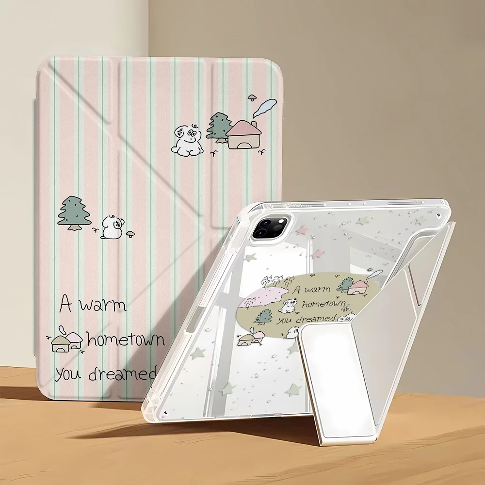 

Tablet Case For iPad iPad Pro 11 2024 Case 9.7 10.2 5th 6th 7th 8th 10th Generation A16 Air 11 13 3 4 5 Cover With Pencil Holder