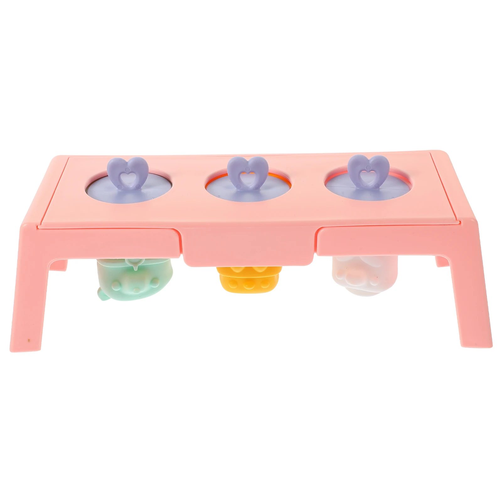 

Pink Silicone Ice Cream Molds Cute Cartoon DIY Popsicle Mold Reusable Home Toddler Freezer Storage Chocolate Jelly Moussed