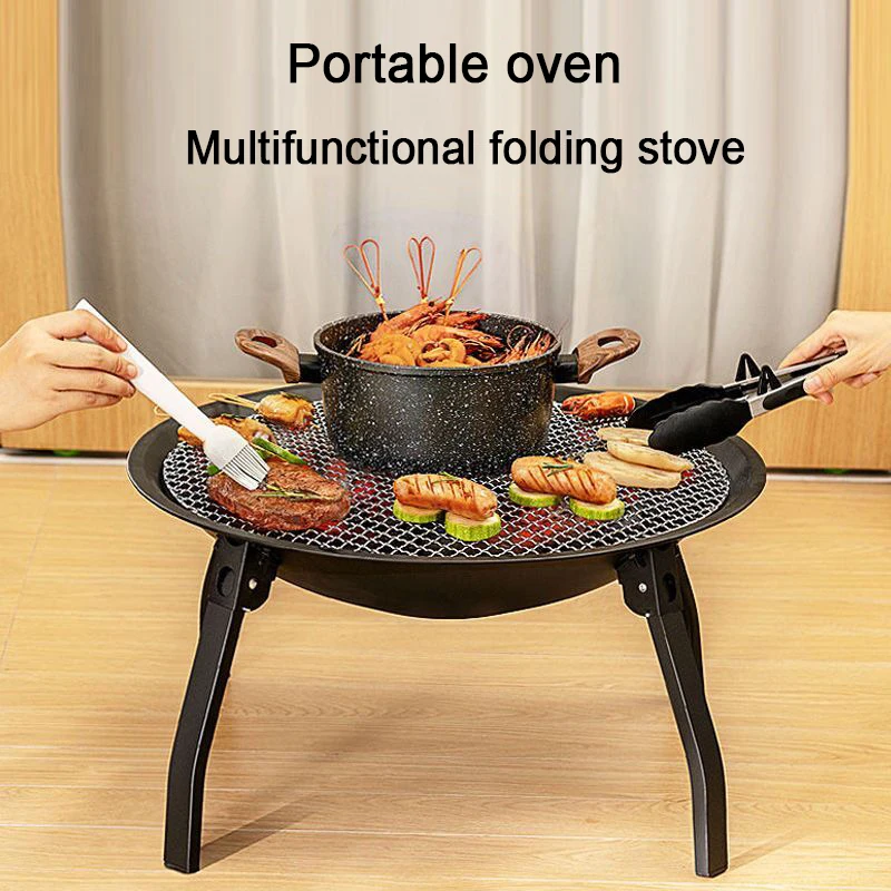 Barbecue Grill Household Charcoal Heating Brazier Stove Indoor Carbon Grill Outdoor Courtyard Brazier Surround