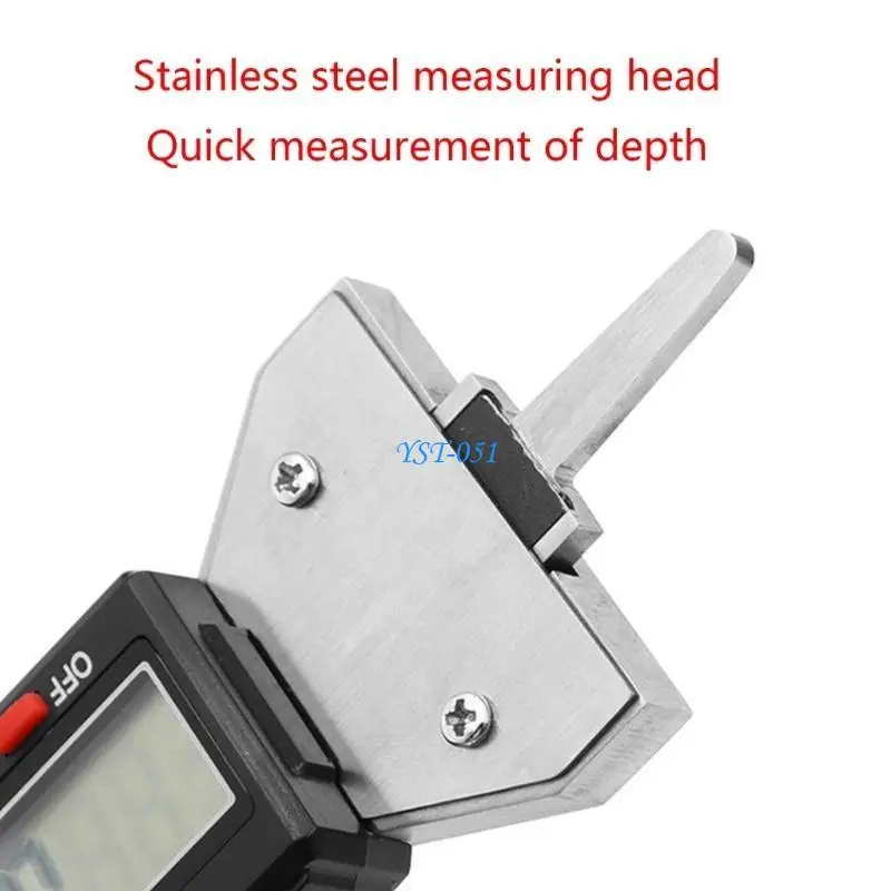E15A سيارة الإطارات فقي عمق اختبار المقاوم للصدأ شاشة ديجيتال 0-25.4 مللي متر متر مقياس لشاحنة الإطارات فقي مدقق أدوات الرصد