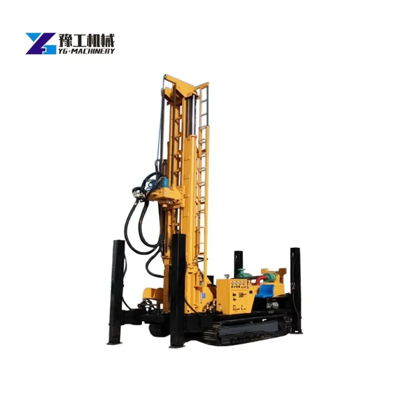 

Hot 180 Meters Portable Hard Rock Borehole Well DTH Crawler Underground Water Drill Rig