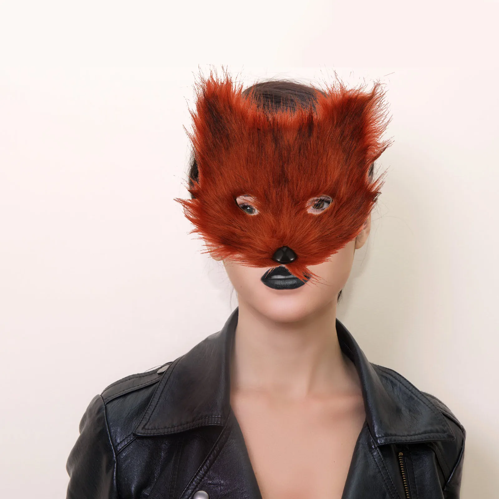 

Half Face Animal Mask Halloween Party Accessories Masquerade Makeup Costume Mask for Adults Comfortable Unique Style