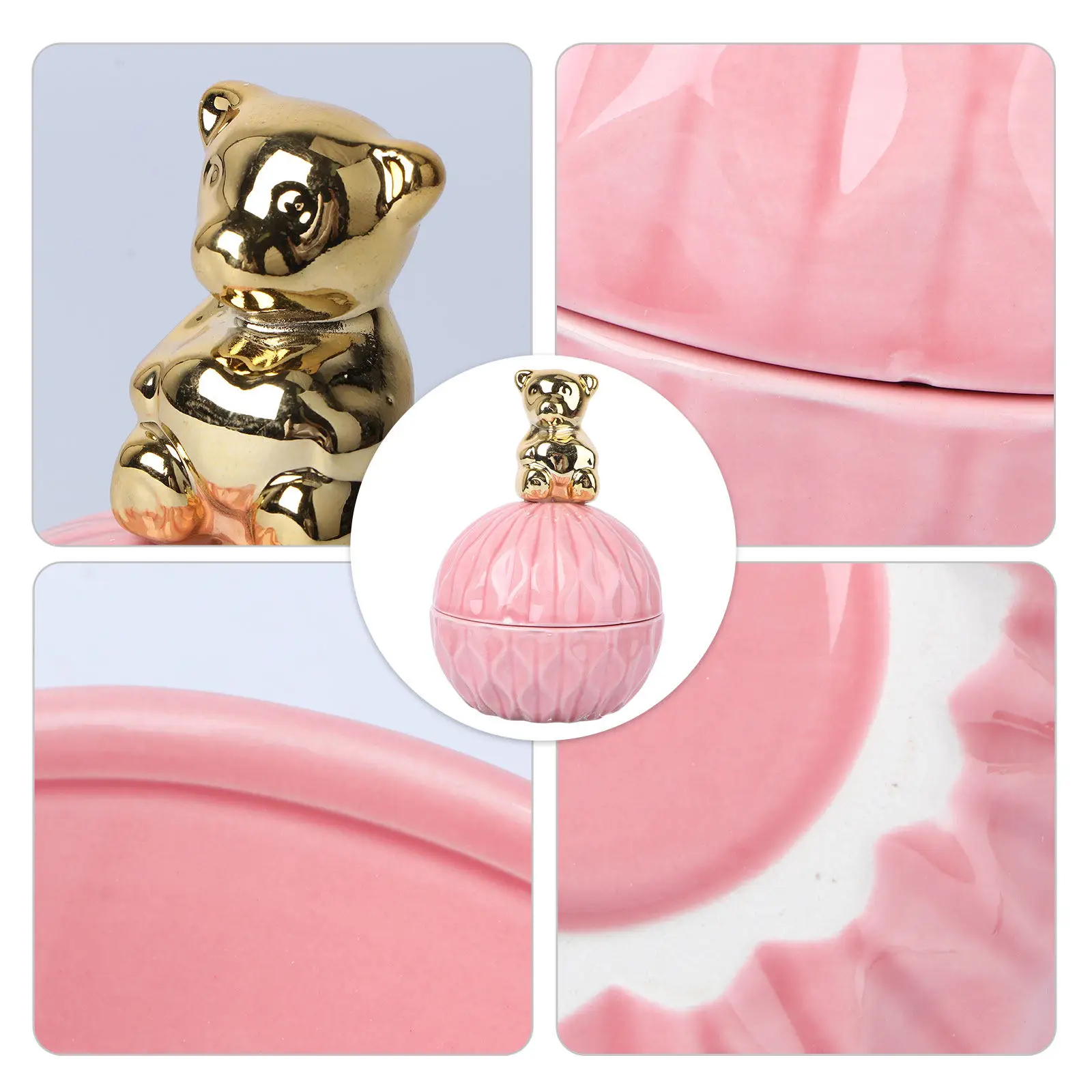 

Delicate Ceramic Jewelry Box Creative Storage Container Lovely Candy Jar for Ring Jewelry Organizer Gift Decorative Box