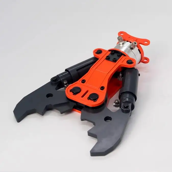 RC 1/14 Metal Hydraulic Shear Scissor for Tamiya Hydraulic Excavator Loader Dump Truck for MAN VOLVO Trailer Tipper DIY Parts