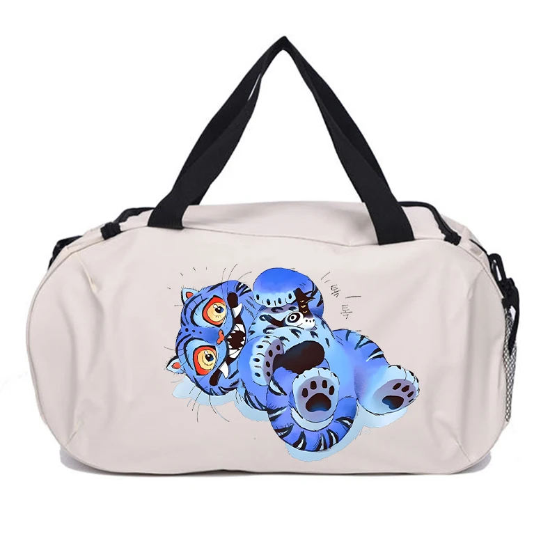 K Pop Demon Hunters حقيبة سفر Kawaii الكرتون المطبوعة حقائب الأمتعة في الهواء الطلق التخييم عالية السعة على ظهره أكسفورد القماش حقيبة قاعة رياضة