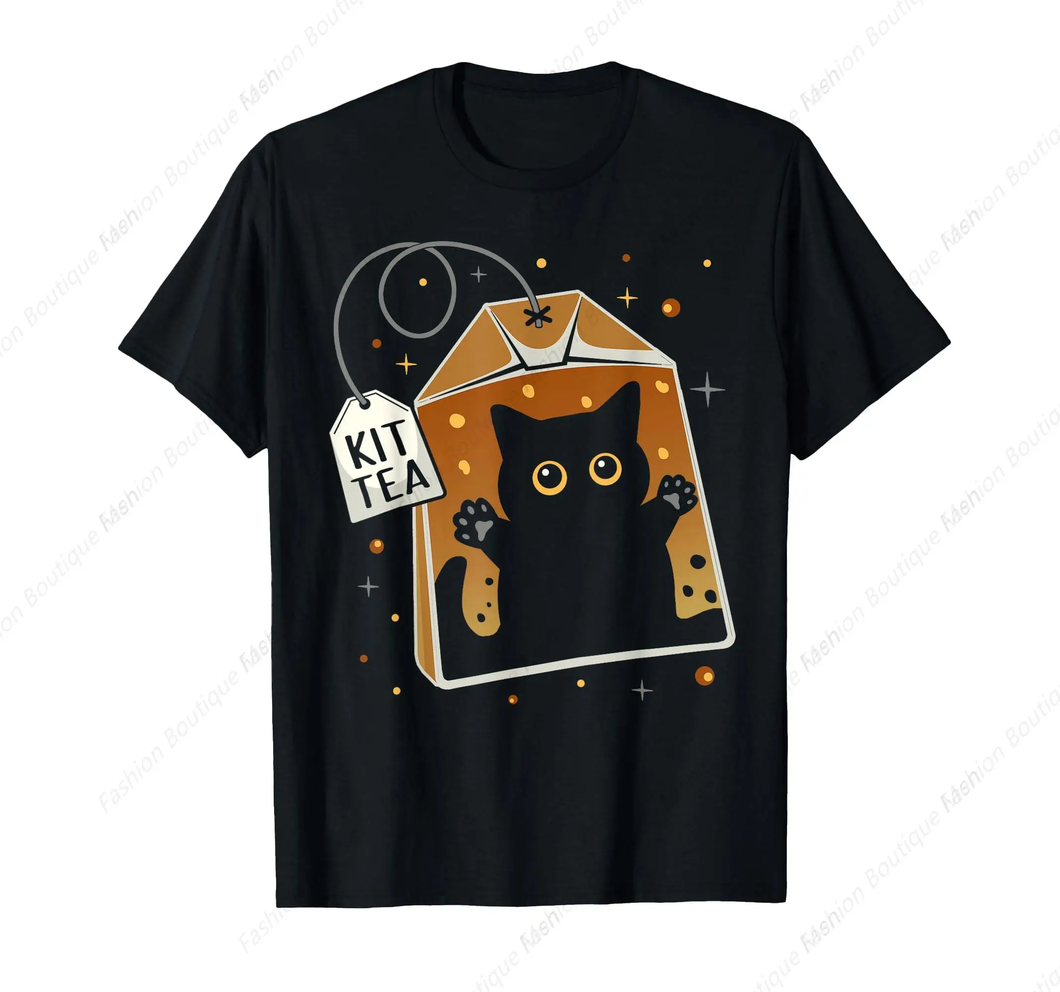 Hot-Selling Cute Kittea Cute Cat In Tea Bag Kitten Lovers Tea Fans T-Shirt Valentines Day Lover Gift Cotton Soft Shirt Unisex