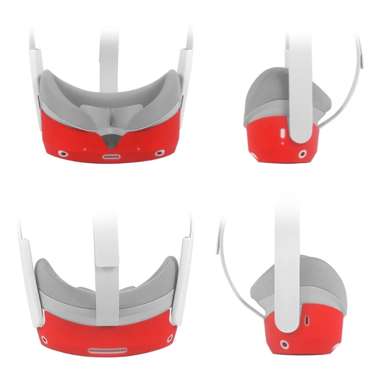 Concha protetora de silicone para Pico 4 VR Headset, Capa Facial Durável, Casos Anti-Throw, Acessório Manga
