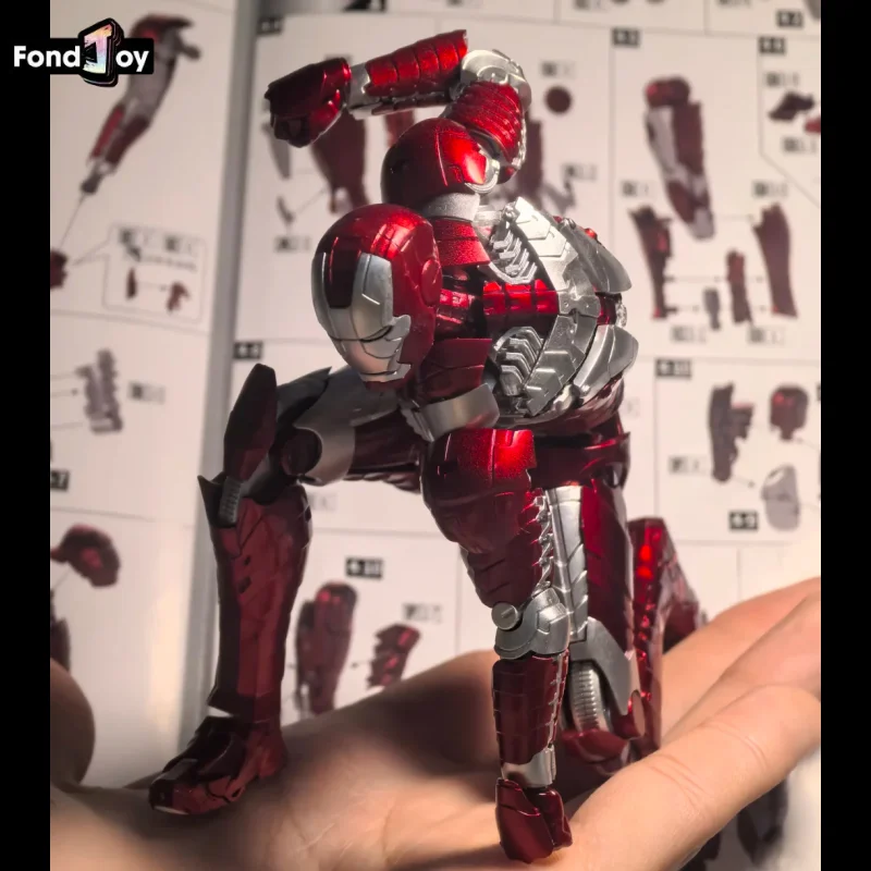 HOT Fondjoy 1/12 New Iron Man Mk45 Series Movability Model Kit Assemble Action Figure Marvel Superhero Collectible For Fans Gift - view 4