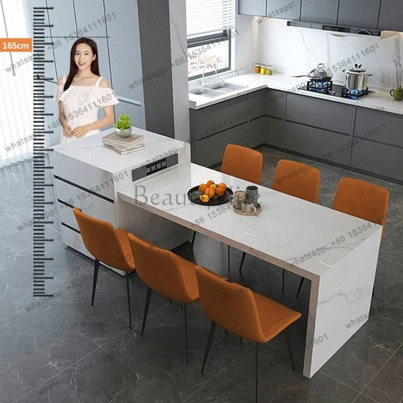 FG Rock Plate Dining Tables Minimalist Design Modern Design Restaurant Dining Tables Luxury Retro Home Furniture Mesa Comedor Ls