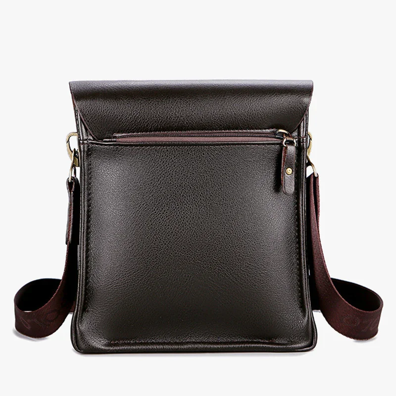 Men's Trendy Polo Vertical Crossbody Bag, Casual Business Single Shoulder Bag