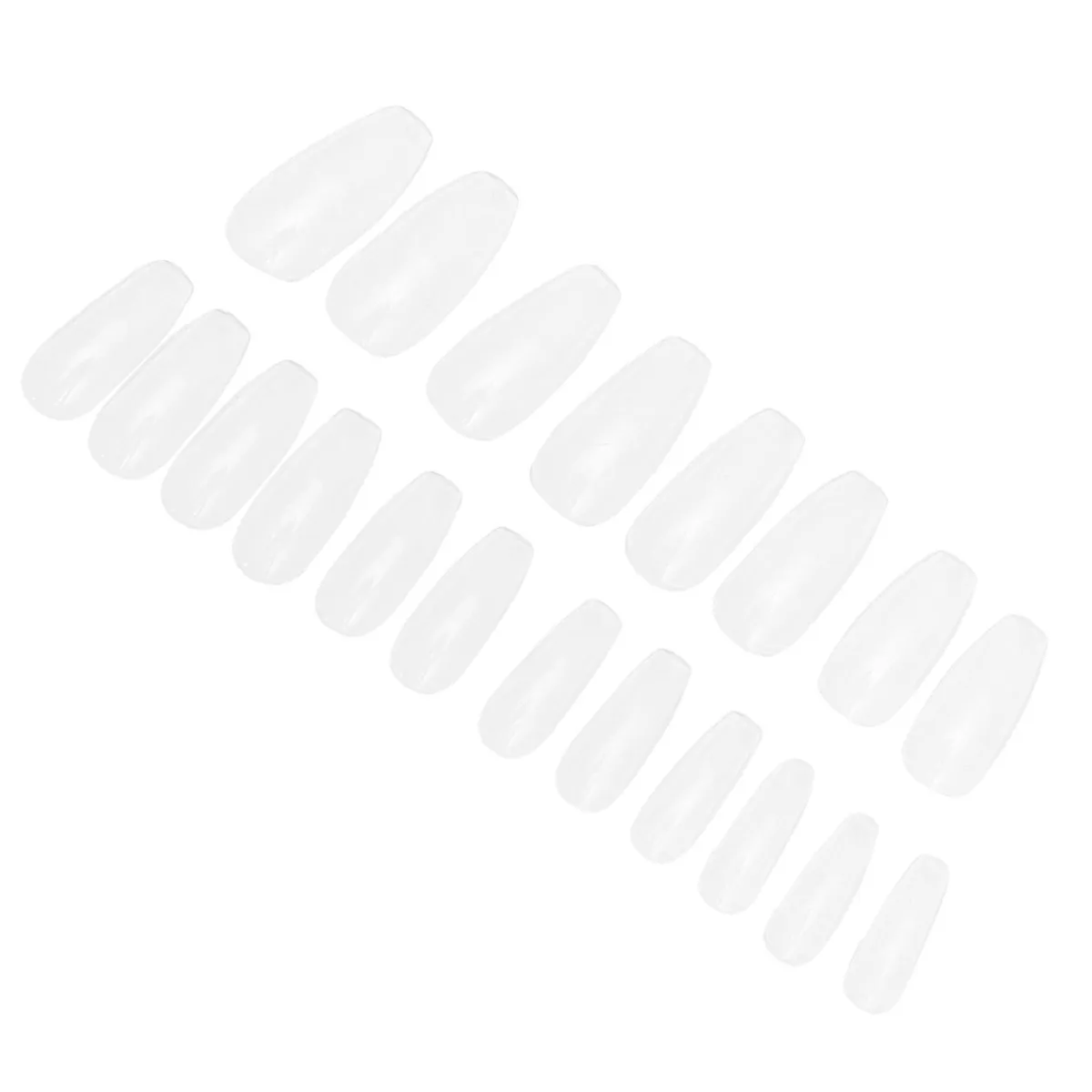 

500Pcs Transparent False Nails Clear Tips Full Cover ABS Durable Safe Body Trim Any Length Shape Professional Home Use