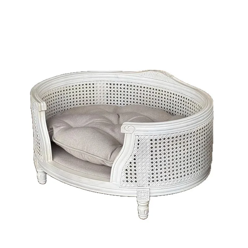 

Classic Dog Cat Solid Wood Sofa Bed Color Padded Kennel