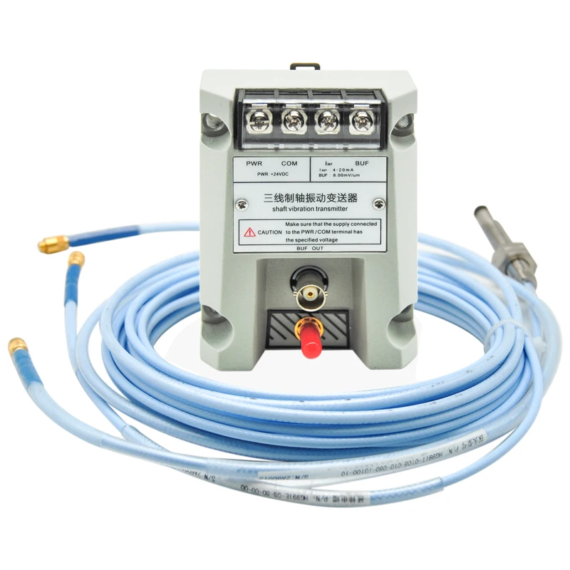 

Whig Original HG890 3-Wire Shaft Vibration Transmitter with Eddy Current Sensor Probe Extension Cable