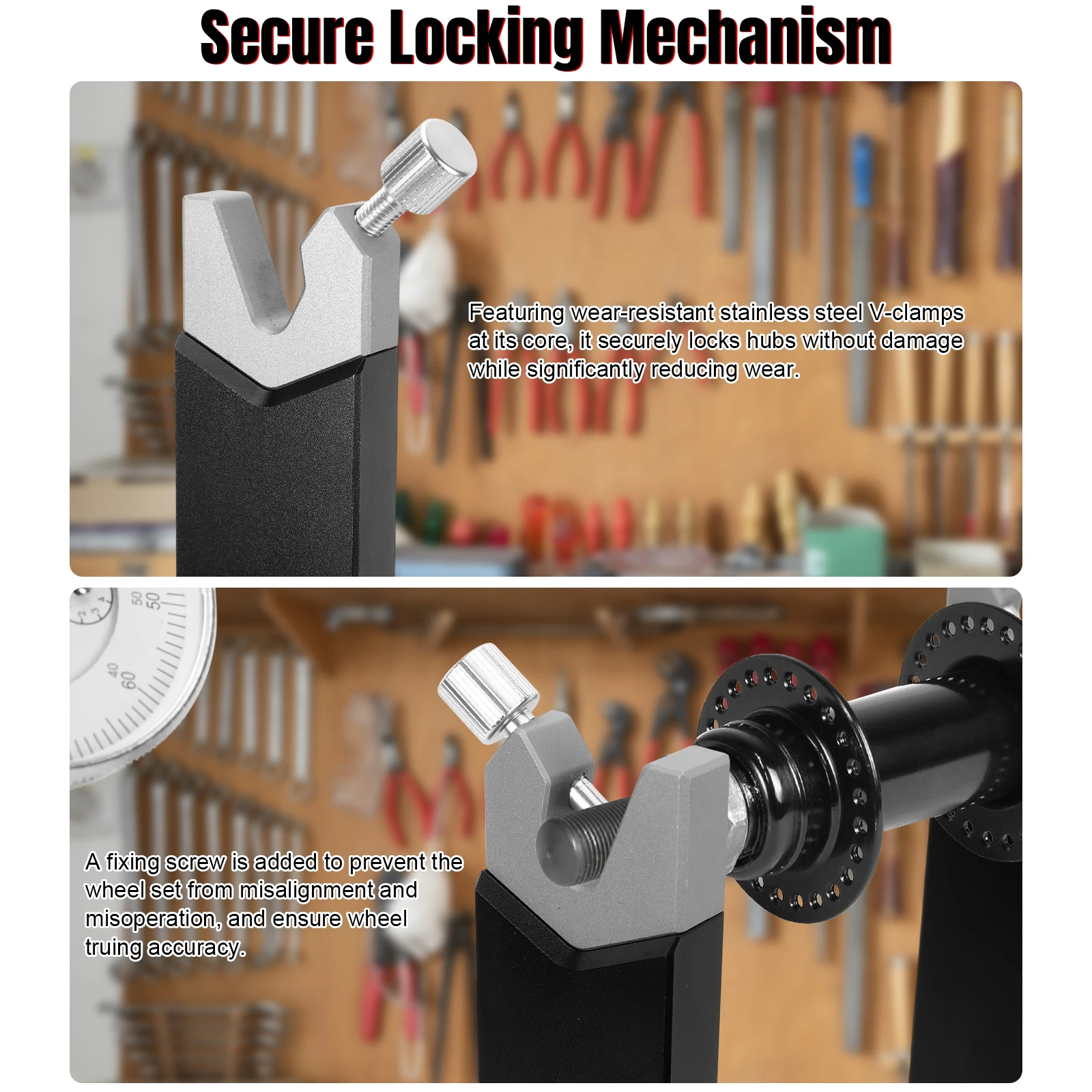 

Стенд для центровки велосипедных колес с магнитным держателем инструмента, из сплава, для ремонта и выравнивания колес 12 дюймов и 700C для велоспорта