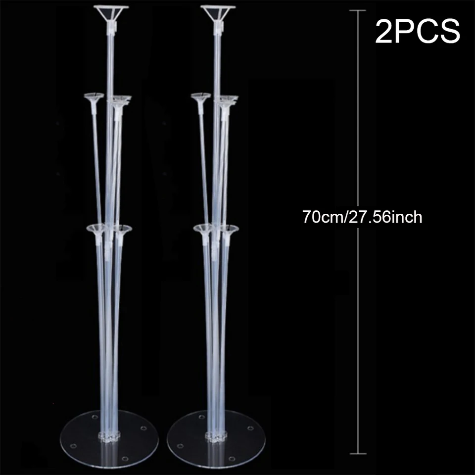Runto 2 sets Balloon Stand with Base, Balloon Column Stand for Wedding Christmas New Year Birthday Graduation Party Decor, image 9