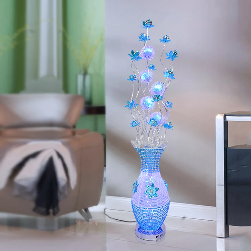 BUNNY Nordic Blue Floor Lamp Fashionable Modern Living Room Bedroom Hotel  Aluminum Wire LED Originality Decorative Light