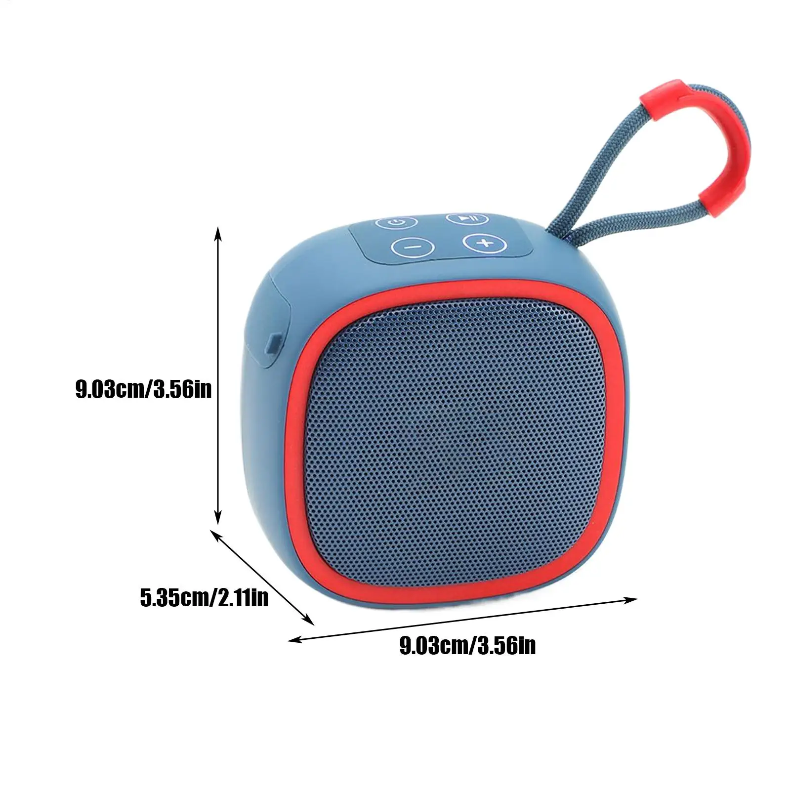 Altavoces inalámbricos portátiles, altavoz compacto resistente al agua con mango, sonido estéreo, dispositivos tecnológicos electrónicos ligeros para viajes