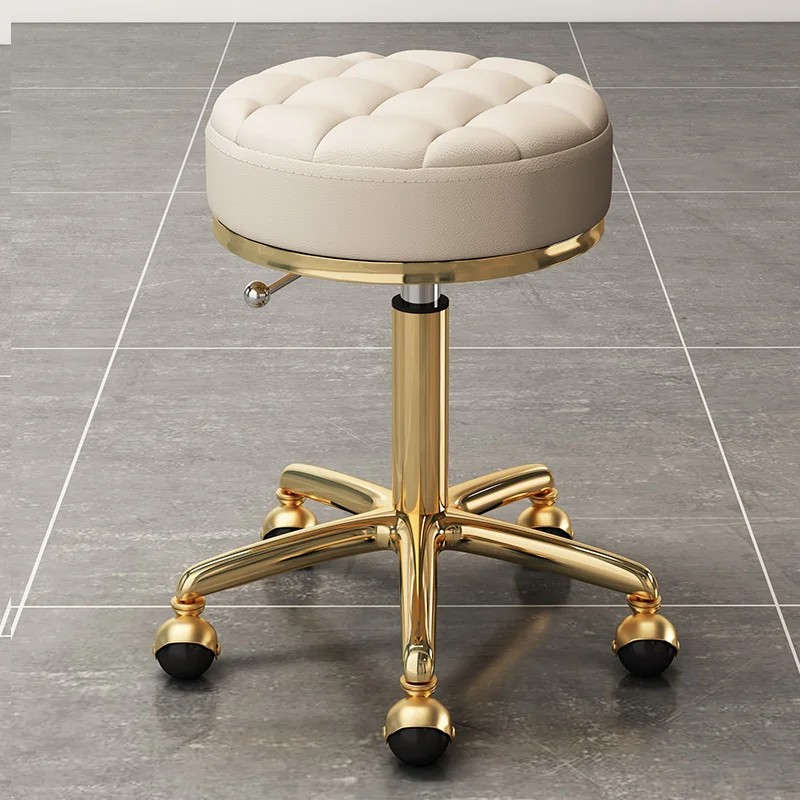 Salon Furniture Hairdressing Stool Barber Shop Chairs Stylis Tattoo Chair Liftable Work Chair Rotatable Beauty Nail Pulley Chair