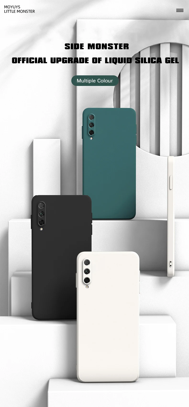Original Square Liquid Phone Case for Huawei Y6 Y7 Y7a Y8p Y9 Y9s Pro Prime 2019 Soft Silicone 360 Protective Shockproof Covers