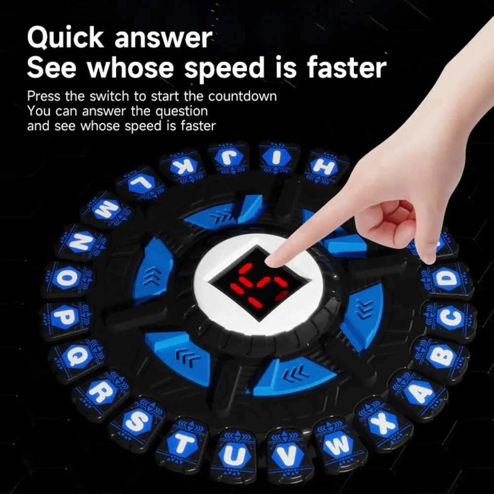 

24-Key Crazy Alphabet Board Game 36 Cards 144 Categories Fast Rhythm Word Game 3D Early Learning Fast-Paced Board Game Party