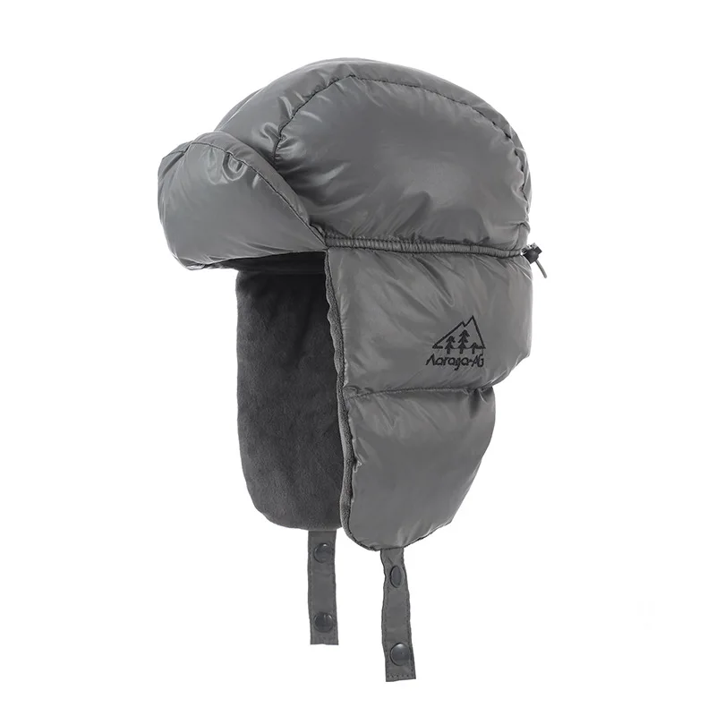 Autumn and winter hats with fleece, cold proof down, ear protection, warm hats, outdoor cycling toe caps, image 2