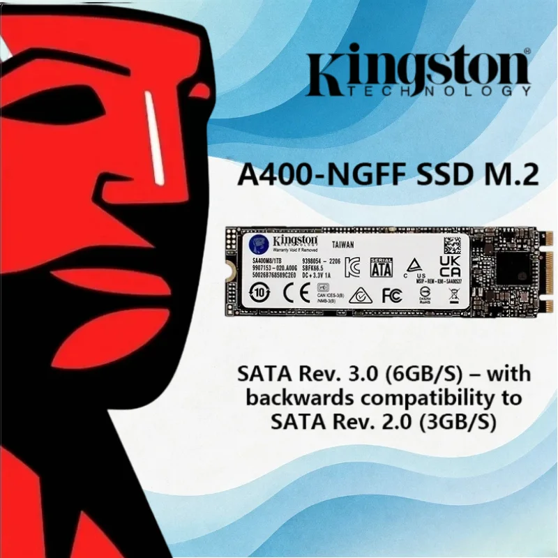 SSD Kingston A400-NGFF M.2 2280 Solid State Hard Drive 120GB 240GB 480GB 1TB 2TB Fast Read Write For Office PC