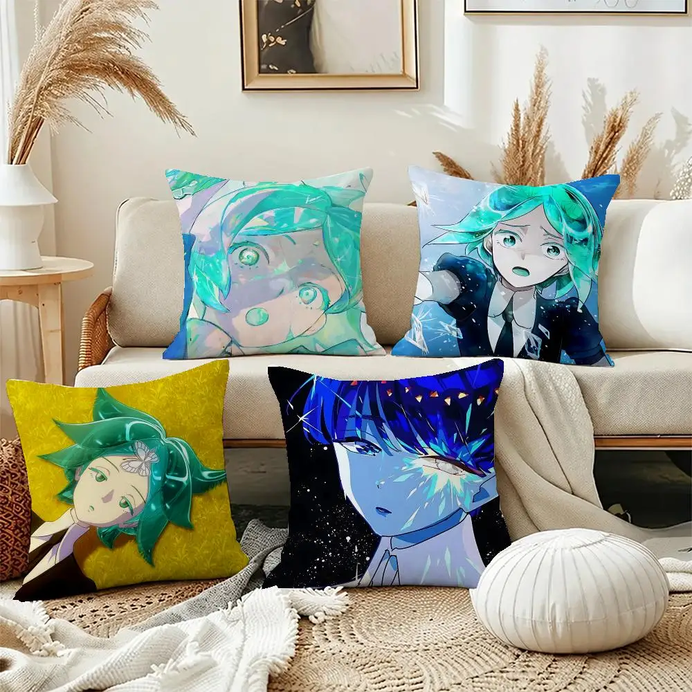 Hot Anime Land of Lustrous Cushion Cover Short Plush Pillowcase, Washable Wrinkle Resistant Cover for Bedroom Gift