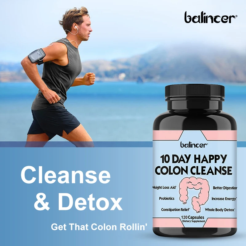 Balincer 10 Day Colon Cleanse, Advanced Gut Cleanse Detox for Women & Men with Milk Thistle, Dandelion Root, Probiotics, Non-GMO