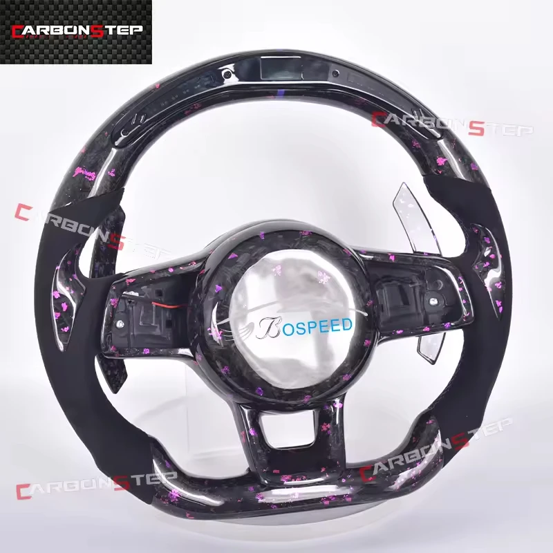 

LED Carbon Fiber Steering Wheel For Volkswagen VW Golf 7 7.5 MK7 MK7.5 R GTI GTD GTE Polo GTI Scirocco 2015 2016 T-ROC Tiguan