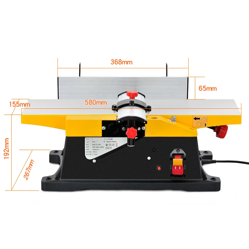 Multifunctional Electric Planer Woodworking Electric Planer Desktop Power Tools Small Household Power Tools  Wood Carving Center