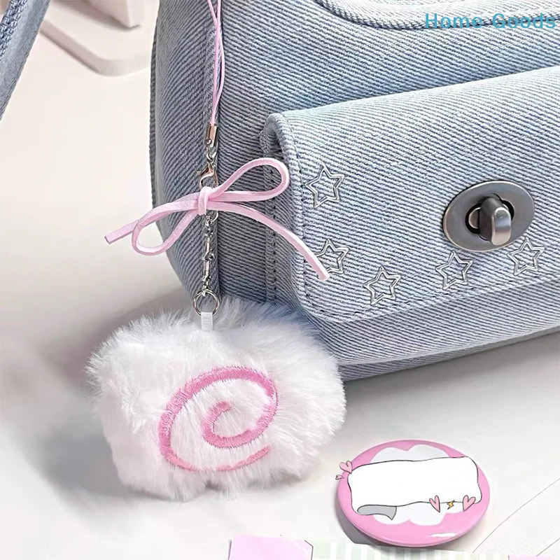 preferredCute Plush Squid Roll Keychain Fluffy Soft Anime Stuffed Toy Backpack Bag Charm Pendant Adorkable Lovely Giftproduct