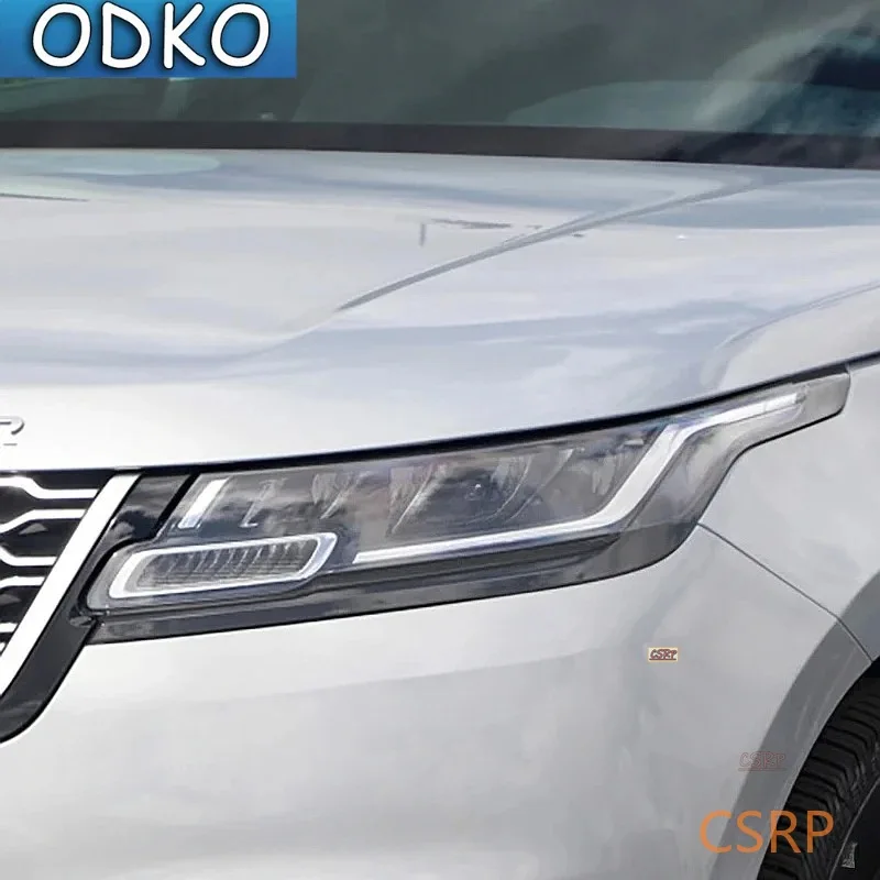 Car Headlight Tint Smoked Black Protective Film TPU Stickers For Range Rover Velar 2017-Present Accessories Anti-Scratch Repair