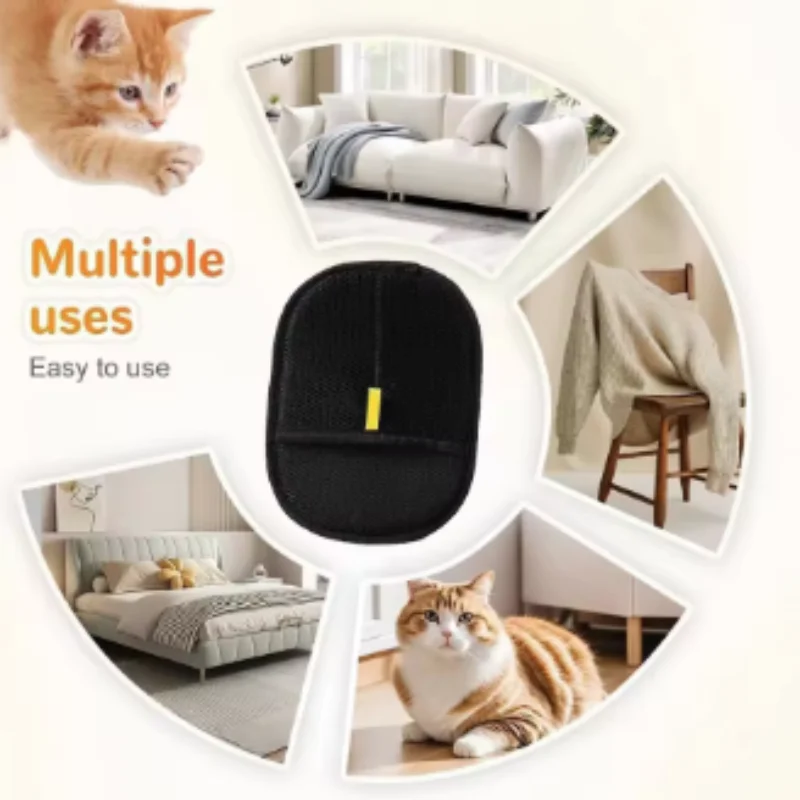Neuer Sommer-Tierhaarentferner Tragbare Waschbare Kleidungs-Enthaarungshandschuhe Tierpflegeprodukte Haustierzubehör – Detail 9