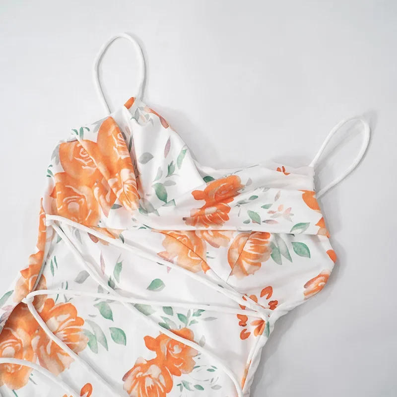 Vestido longo para mulheres moda feriados sem mangas sem costas impresso fino ajuste clube festa doce senhoras vestidos de tiras 2025 verão