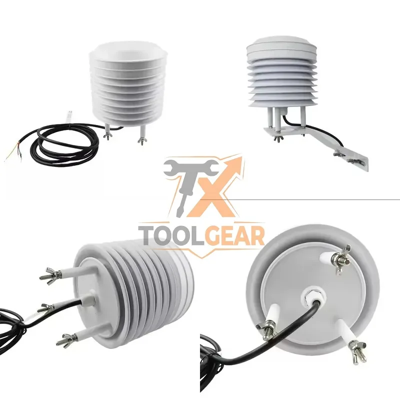 2026 Vente chaude* Abri thermométrique Stevenson extérieur blanc à 7-11 couches avec écran anti-rayonnement solaire et support de montage pour